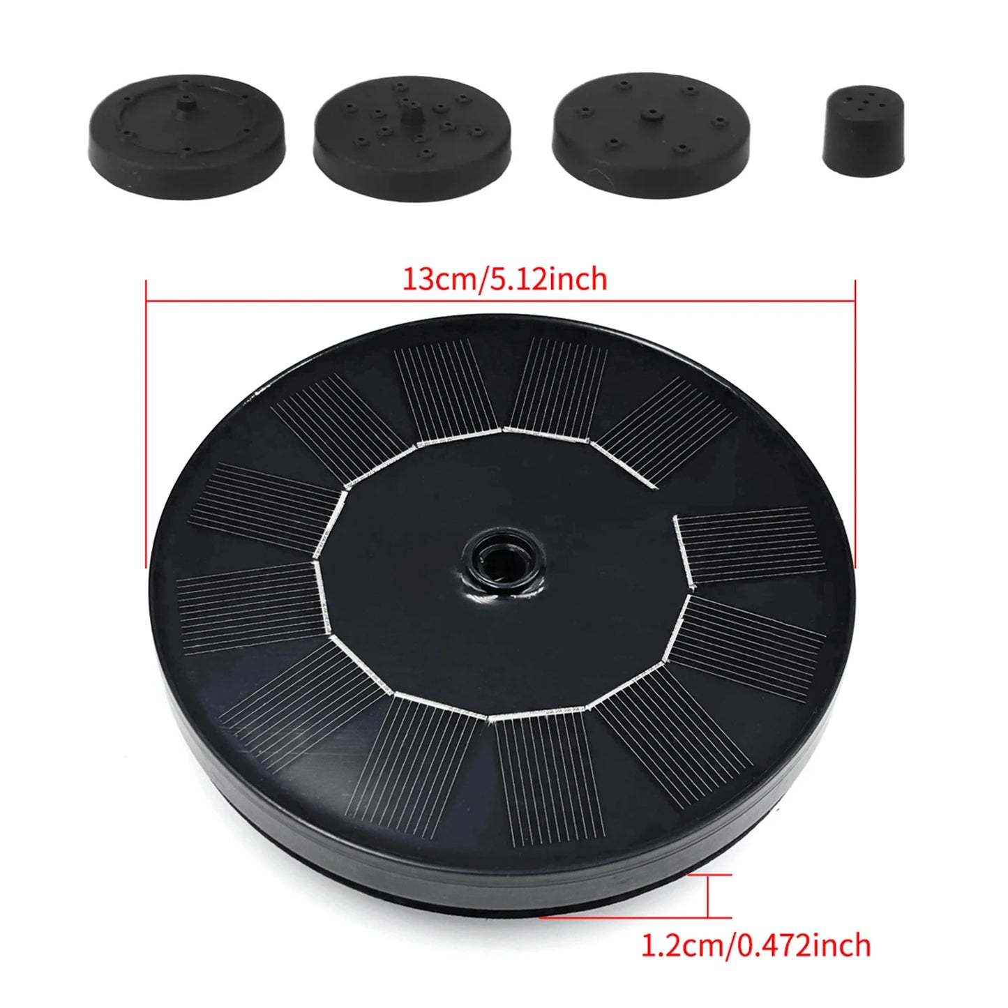 Solar Fountain Pump - Outdoor Floating Water Fountain for Ponds, Pools & Gardens