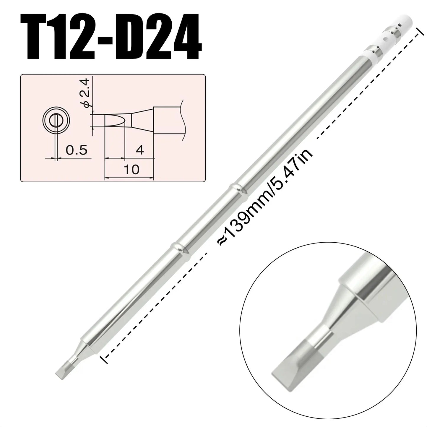 T12 Soldering Iron Tips - Universal Replacement Tips for Hakko FX951 FX-950 Welding Stations