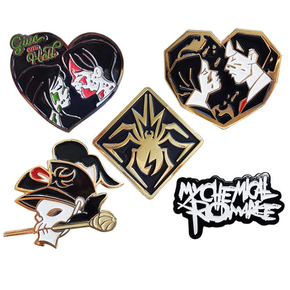My Chemical Romance Rock Band Brooch Pin - Metal Enamel Lapel Badge Jewelry Accessory for Fans