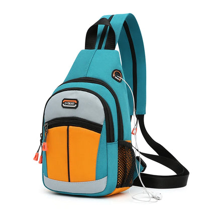 Unisex Chest Bag – Multifunctional Crossbody Backpack for One or Two Shoulder Wear