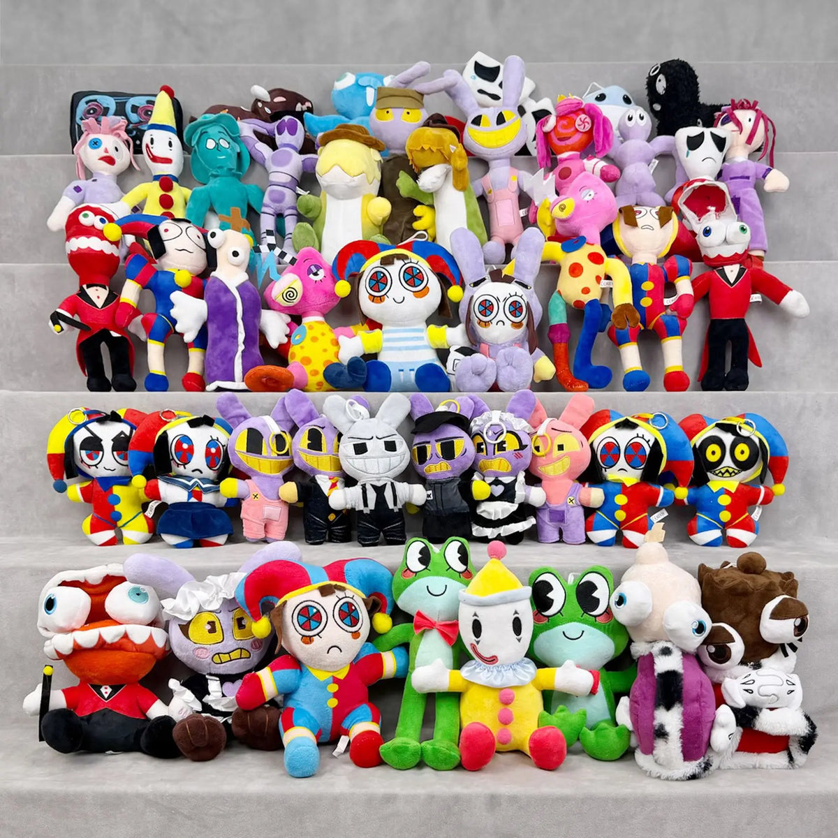 20cm The Amazing Digital Circus Plush Pendant - Caine & Jax Rabbit Plush Keychain, Anime Bag Charm & Collectible Gift