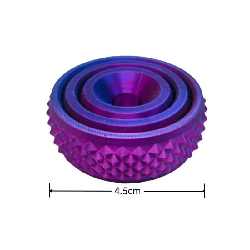 3D Printed O-Shaped Rotating Fingertip Gyroscope Toy – Anxiety Relief & Stress Decompression