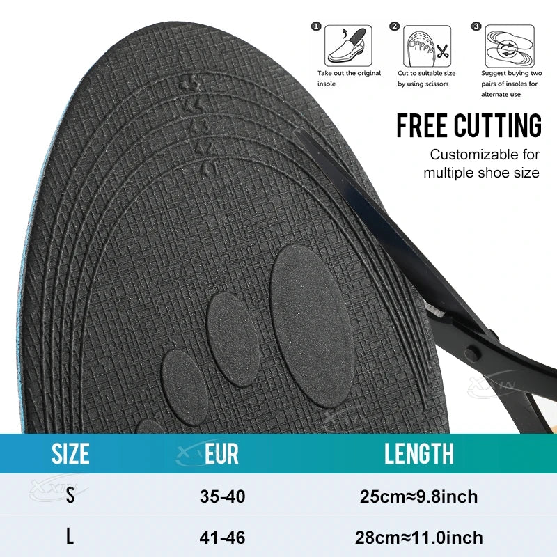 Arch Support Insoles - Orthopedic Shoe Inserts for Men and Women, Sizes 35-46