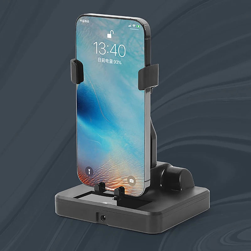 Desk Mute Automatic Swing Shaker – Mobile Phone Stand Holder with Phone Wiggler & Pedometer Stepper