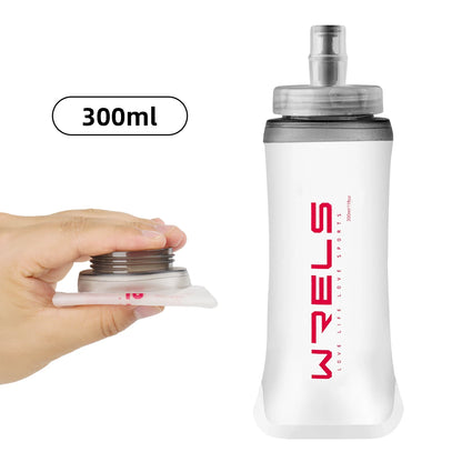 WRELS Folding Soft Water Bottle – Collapsible BPA-Free Sport Flask for Running, Camping & Hiking