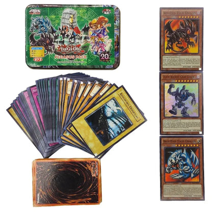 Yu-Gi-Oh! Kaiba Pack 3 Card Deck - English TCG Holographic Blue-Eyes White Dragon Cards with Tin Box