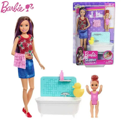 Original Barbie Baby Care Teacher Cart Playset – Princess House Role Play Toy Gift for Girls