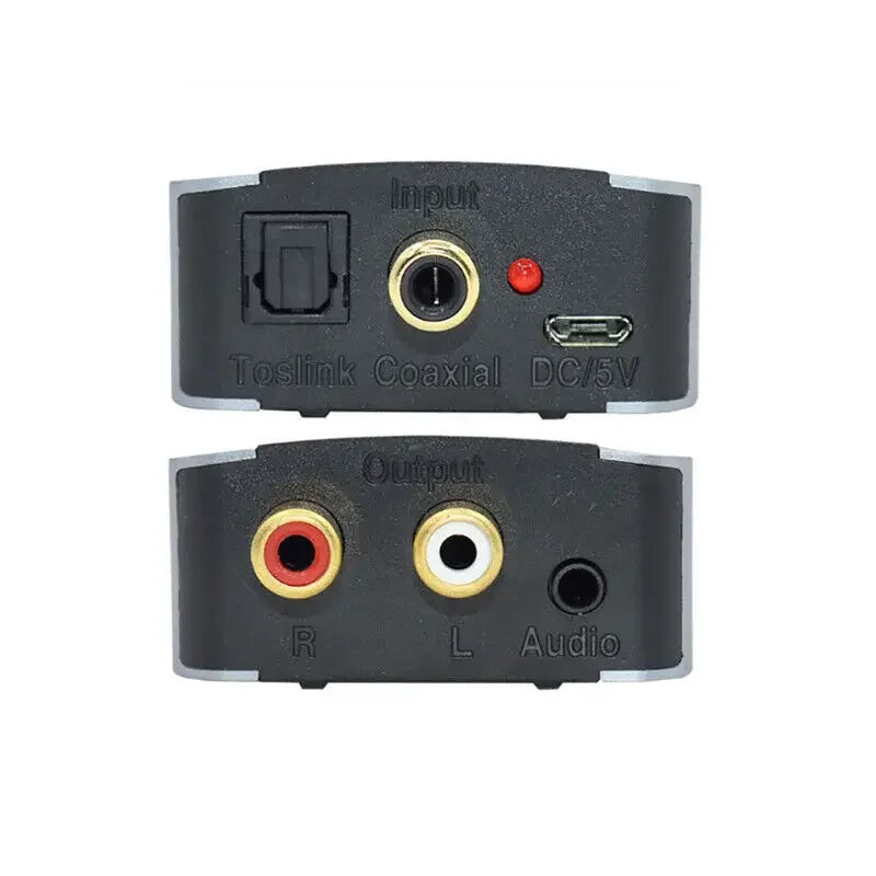 192KHz 24bit S/PDIF Digital to Analog Audio Converter – Optical/Coaxial to RCA & 3.5mm Jack for PS5 Xbox
