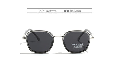OVZA TR90 Polarized Sunglasses – Fashion Square Frame Driving Glasses for Men & Women S2074