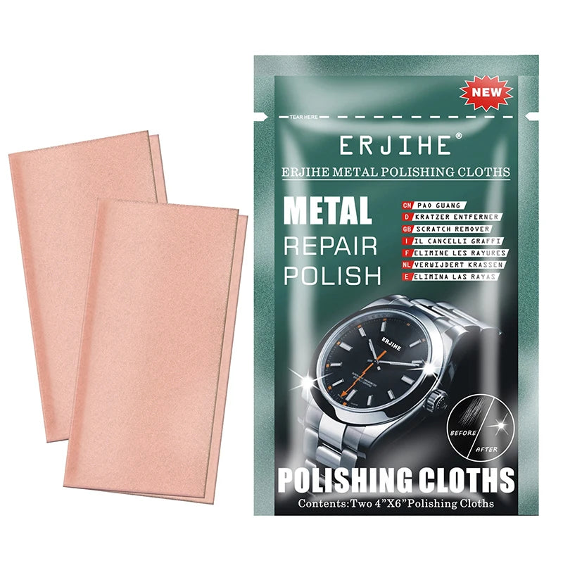 Metal Polishing Cloth Set - Jewelry and Watch Scratch Repair Cleaning Supplies