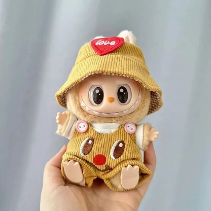 Mini Plush Doll Clothes — Kpop EXO Labubu V1 V2 Idol Outfit | Pit Strip Climbing Suit Accessories | Doll Clothing Gift