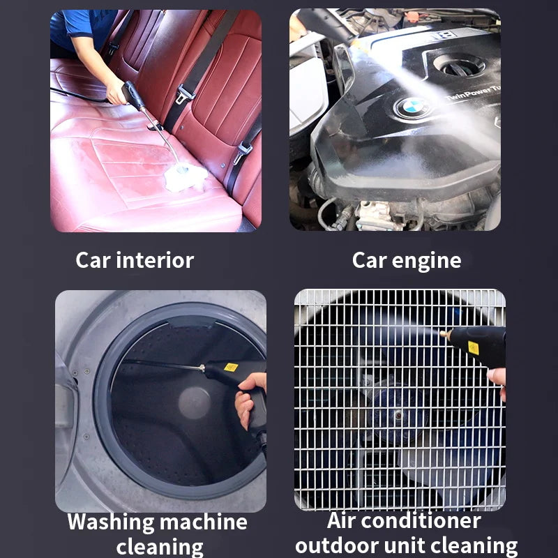 High-Temperature Steam Cleaner – Sterilization for Kitchen, AC, Home & Car, 110V US / 220V EU Plug