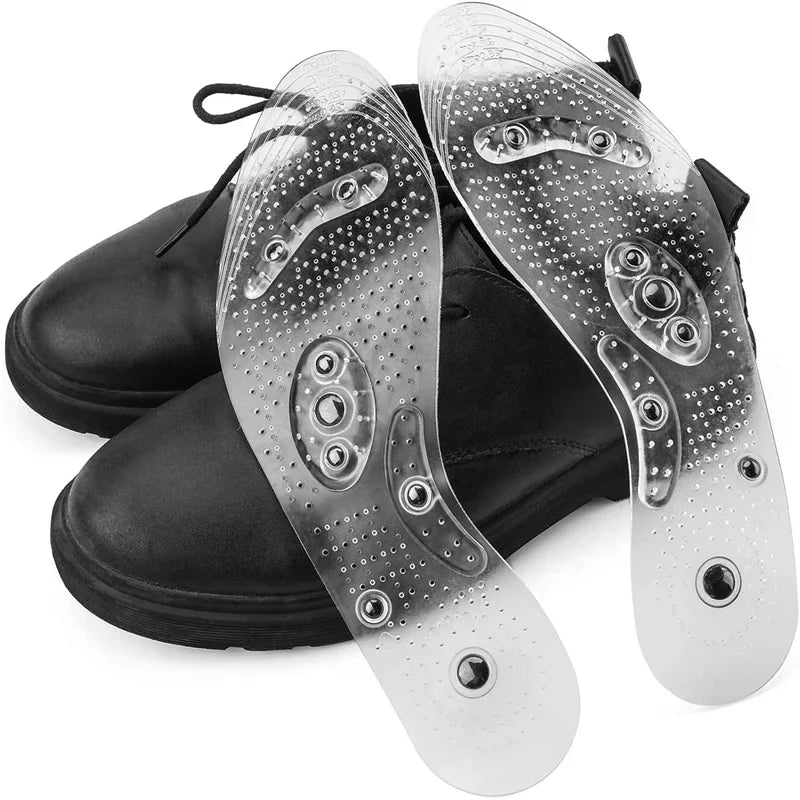 Magnetic Acupressure Foot Massage Insoles – Silicone Pain Relief & Therapy Inserts
