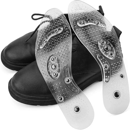Magnetic Acupressure Foot Massage Insoles – Silicone Pain Relief & Therapy Inserts