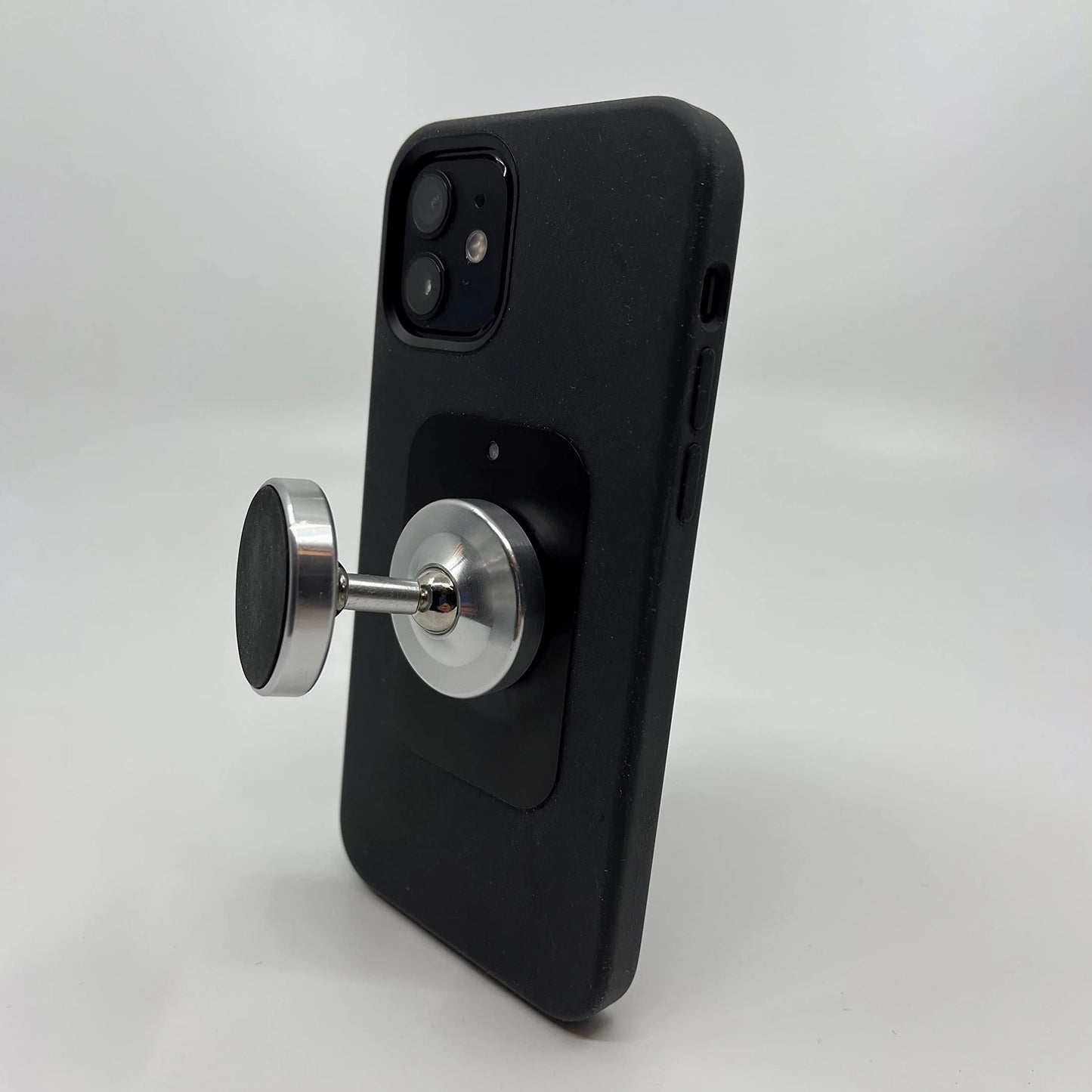Dual Magnetic Gym Phone Holder - 360° Rotation, Double-Sided Strong Magnet for Workout Videos, Fits Any Smartphone