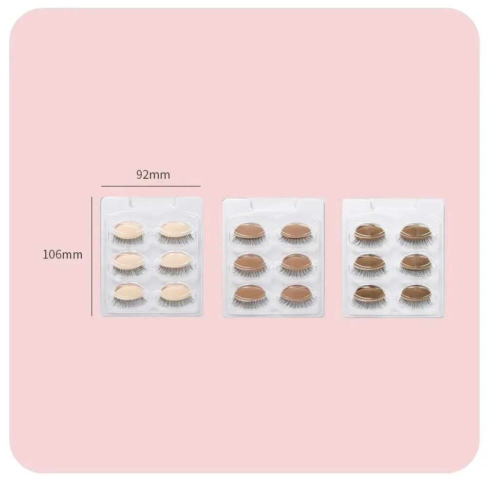 False Eyelash Extension Practice Head - Silicone Training Mannequin with Removable Eyelids for Lash & Tattoo Practice