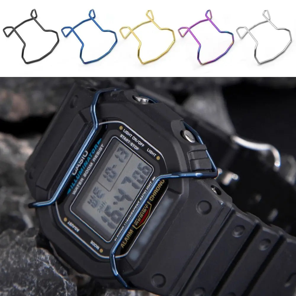 Stainless Steel Watch Case Bumper for Casio DW-5600 GW-M5610 - Metal Anti-Scratch Protective Guard Cover