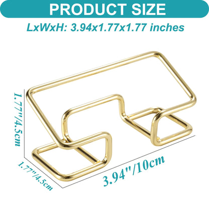 New Desktop Metal Business Card Holder – Modern Fashion Display Stand for Home & Office