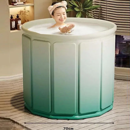 Foldable Portable Bath Tub – Thickened Full-Body Bathtub for Children & Adults, Long-Term Temperature Lock