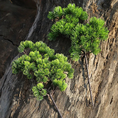 42cm Artificial Pine Branch - Green Faux Pine Leaves for Home Decor, Weddings, Floral Arrangements & Crafts