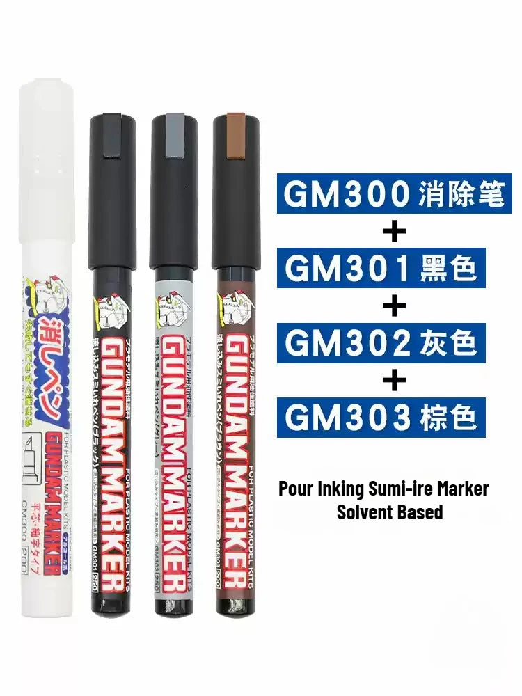 MR.Hobby GM301P/302P/303P/GM300 Model Permeation Pen – Leaking Marker for Painting, DIY Hobby Tools