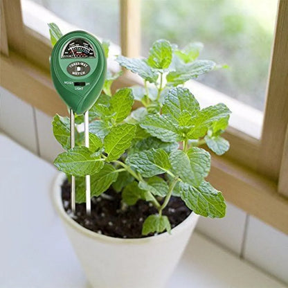 3-in-1 Soil Moisture, Sunlight, and pH Meter - Garden Plant and Flower Moisture Sunlight Tester