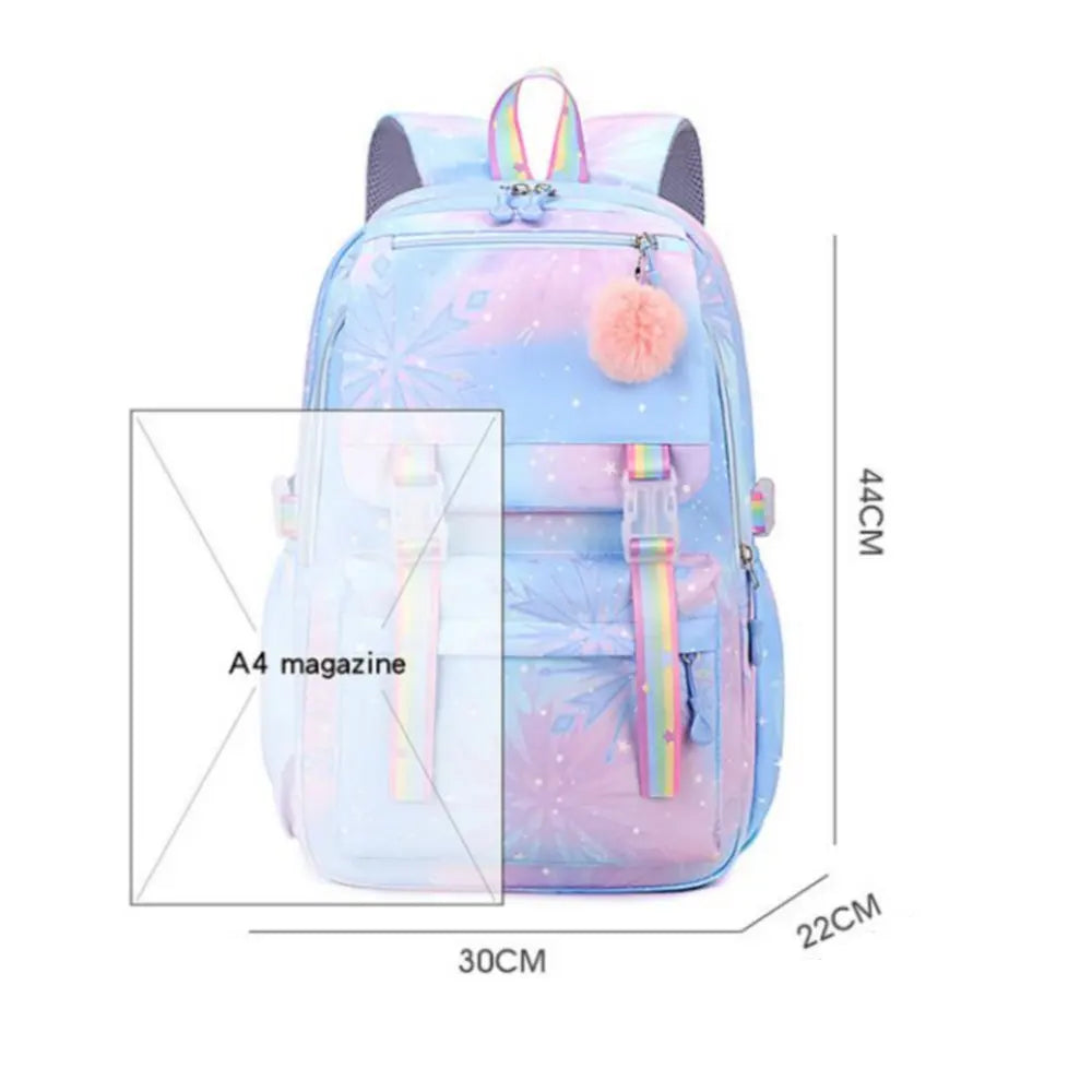 New Barbie Kids School Backpack – Canvas Travel & Laptop Bag for Boys, Girls, & Teenagers