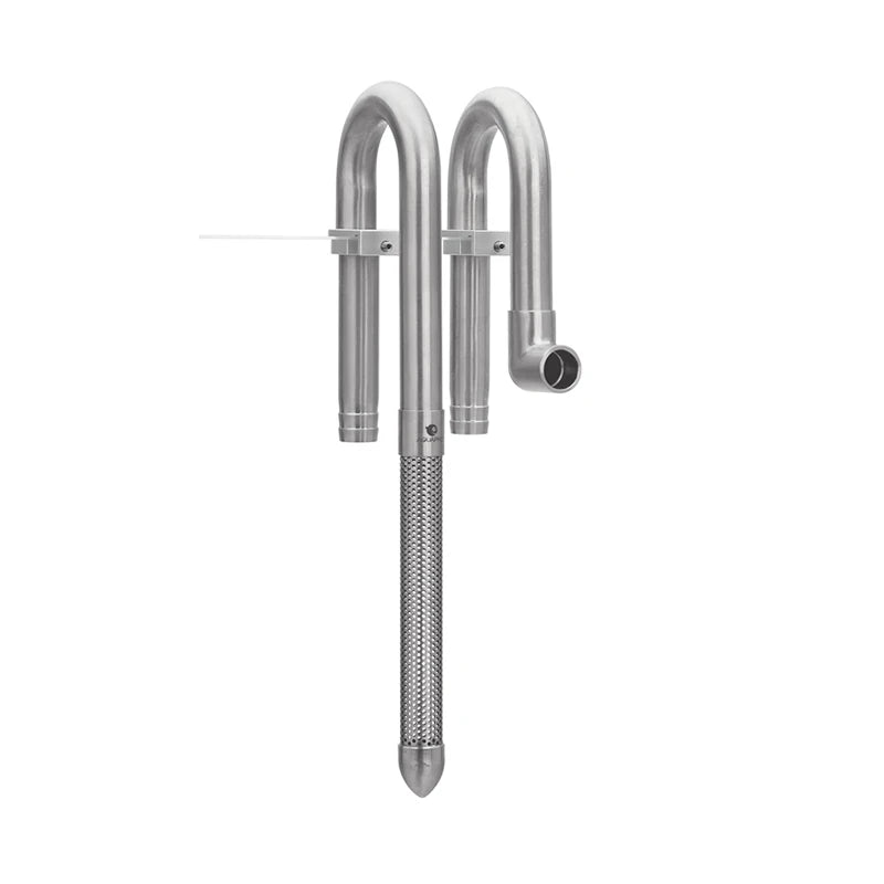 AQUAPRO Mini Stainless Steel Skimmer – Inlet & Outlet Pipes for Aquarium Fish Tanks, Filtro Accessories