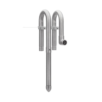 AQUAPRO Mini Stainless Steel Skimmer – Inlet & Outlet Pipes for Aquarium Fish Tanks, Filtro Accessories