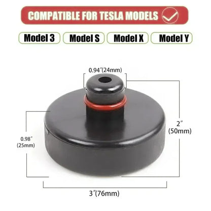 Silicone Jack Lift Pad for Tesla - Point Adapter Compatible with Model 3, Y, S, X (2016-2023) - Essential Car Accessories