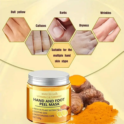 Vitamin C & Turmeric Hand Wax Mask – Smoothing, Cleansing & Illuminating Treatment for Hands & Feet