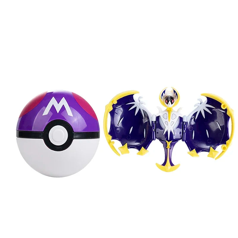 New Pokémon Action Figures – Pikachu, Charizard & Greninja Pocket Monster Poké Ball Deformation Toys for Kids Birthday Gifts