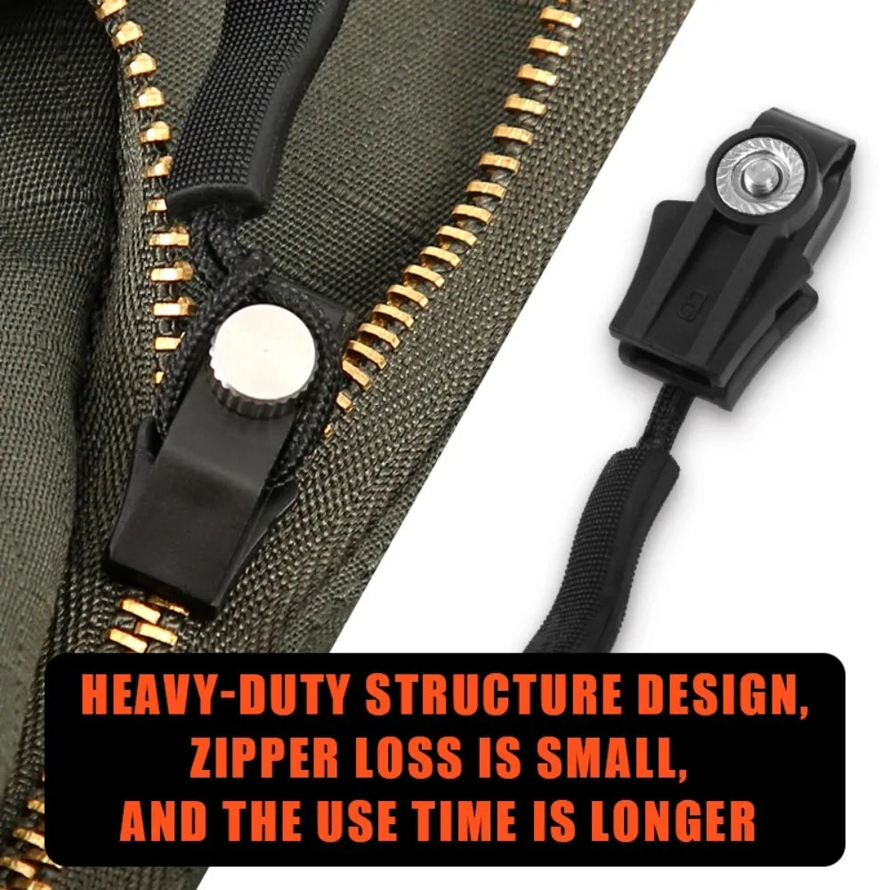 3 Size Zipper Repair Kit – DIY Removable Zipper Pull Head Replacement Tool Set for Instant Fixing of Broken Zippers & Sewing Repairs