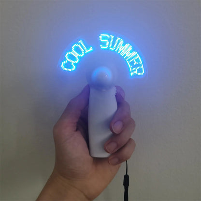 6-20 Pcs Customized LED Fans – Personalized Portable Light-Up Fans for Proposals, Outdoor, Birthday & Wedding Gift Favors