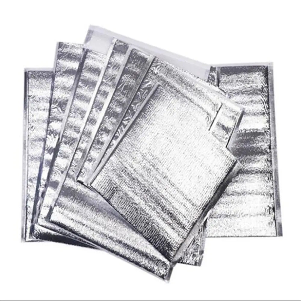 Aluminum Foil Cooler Bag – Insulated Folding Thermal Picnic Bag, Portable Food and Drink Delivery Carrier