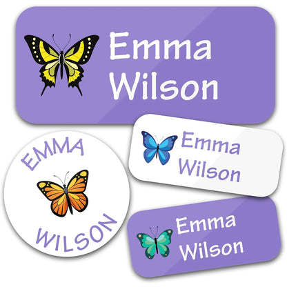 140PCS Custom Waterproof Name Stickers - Cartoon Personalized Labels for Clothes & Personal Items