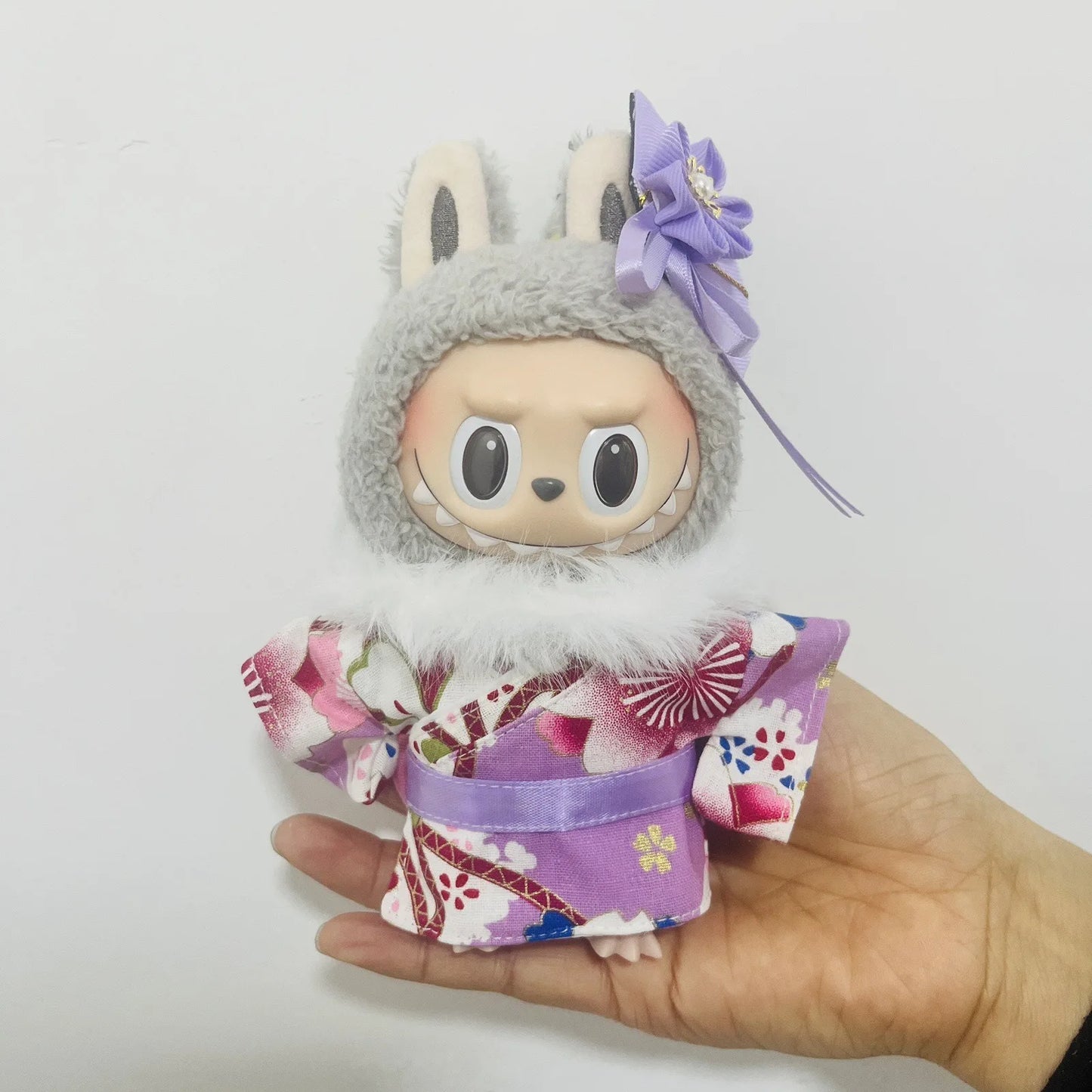 17cm Labubu V1-V3 Doll Clothes – Traditional Kimono Outfit Accessories, Fashion Gift