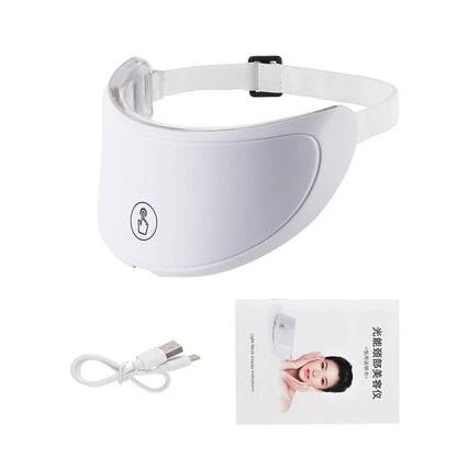 7-Color LED Face & Neck Beauty Mask - Photon Facial Mask with Skin Care Massager for Face and Neck
