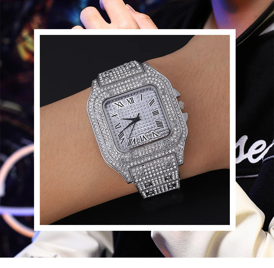 Luxury Silver Stainless Steel Quartz Watch for Men – Dainty Business Casual Wristwatch