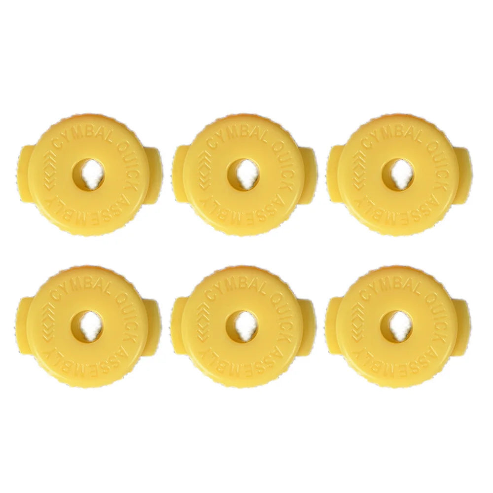 6pcs Plastic Cymbal Mates - Quick Release Cymbal Nuts for 8mm Threaded Cymbal Stands Drum Accessories