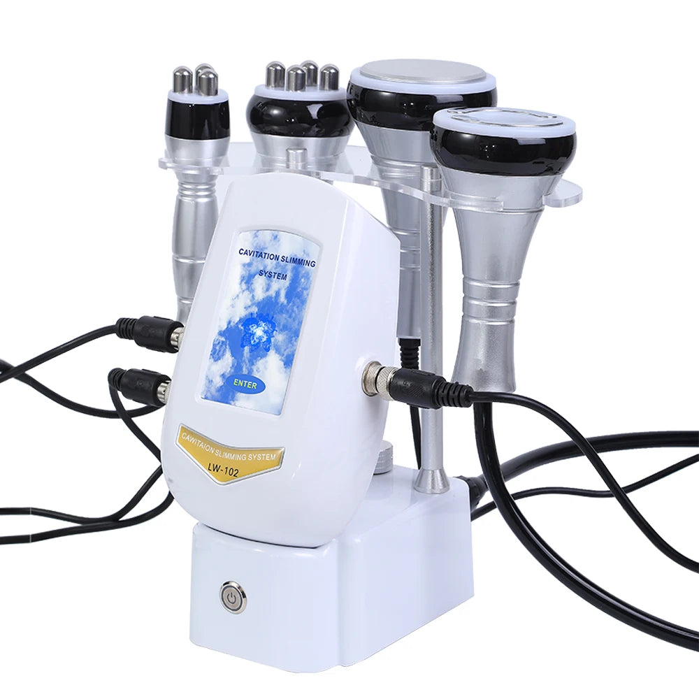 40K Cavitation 4 in 1 Ultrasonic RF Machine – Body Shaping, Weight Loss, Skin Tightening & Facial Lifting Device