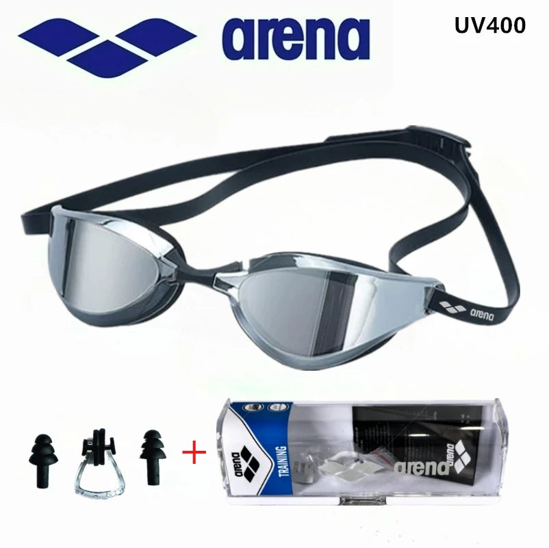 ARENA Professional Racing Swimming Goggles – HD Anti-Fog Waterproof UV400 Lens, Competition & Training Swim Glasses for Clear Vision