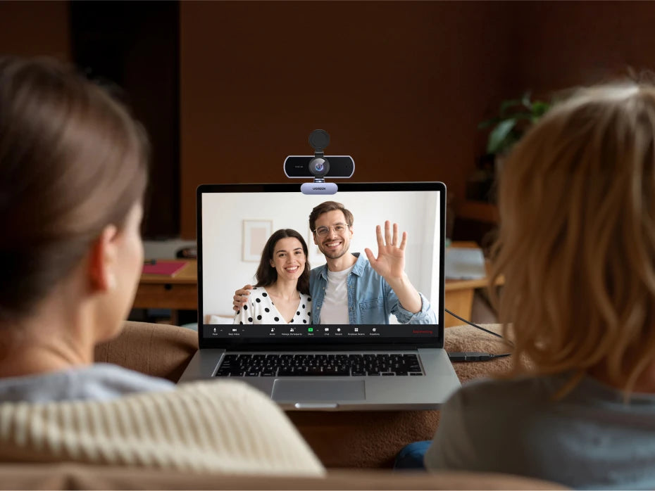 UGREEN 4K FHD 1080P 8MP Webcam – PDAF Auto Focus, Dual AI Noise-Cancelling Mics for PC, Zoom, Teams & Google Meet