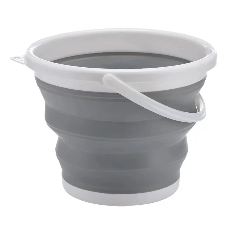 3L Folding Silicone Bucket | Portable Collapsible Bucket for Car Wash, Fishing, Travel & Home Storage