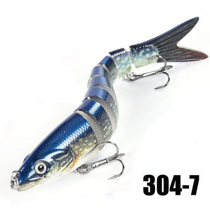 Multi Jointed Swimbait Fishing Lures - Slow Sinking Bionic Artificial Bait for Freshwater and Saltwater Bass Trout Fishing