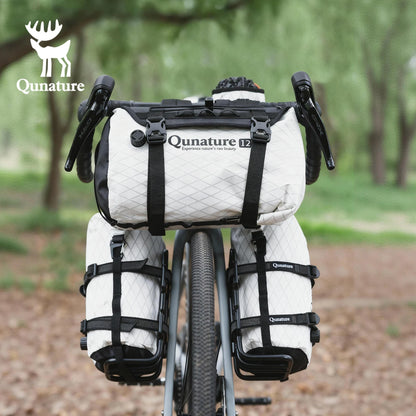 Qunature Bikepacking Bike Bag - Fully Waterproof MTB & Road Bicycle Rack Storage Bag