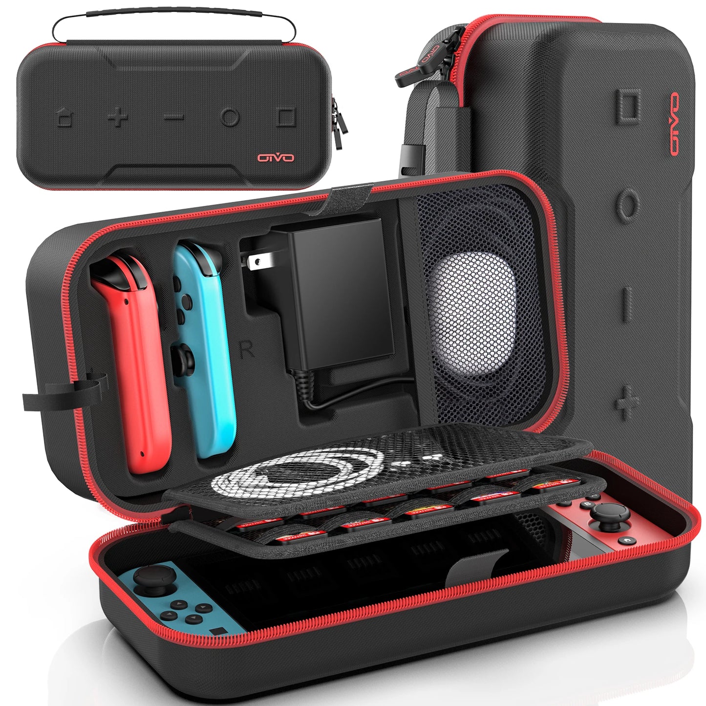 OIVO Large Storage Bag for Nintendo Switch — Portable Waterproof & Anti-Scratch Carrying Case for Switch OLED