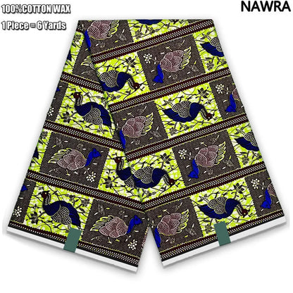 2026 African Real Wax Print Fabric - 100% Cotton Ghana Style Soft Ankara Pagne