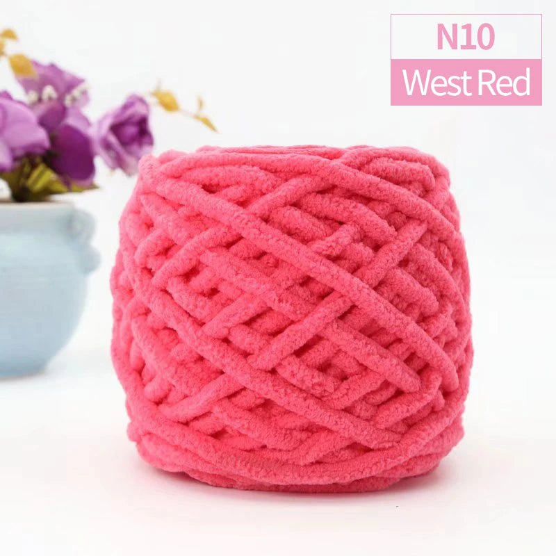 QJH Chunky Blanket Yarn – Luxury Thick Polyester Jumbo Knitting & Crochet Yarn for Blankets & Pillows, 100g Ball