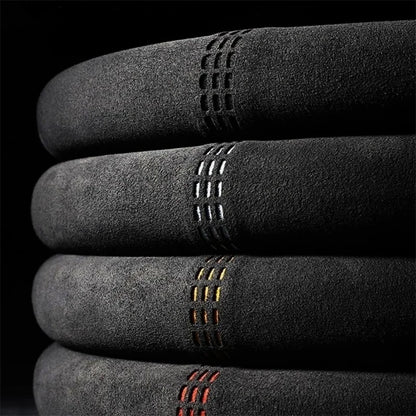 All-Season Suede Steering Wheel Cover — Ultra-Thin, Non-Slip, Breathable for Round & D-Shaped Wheels